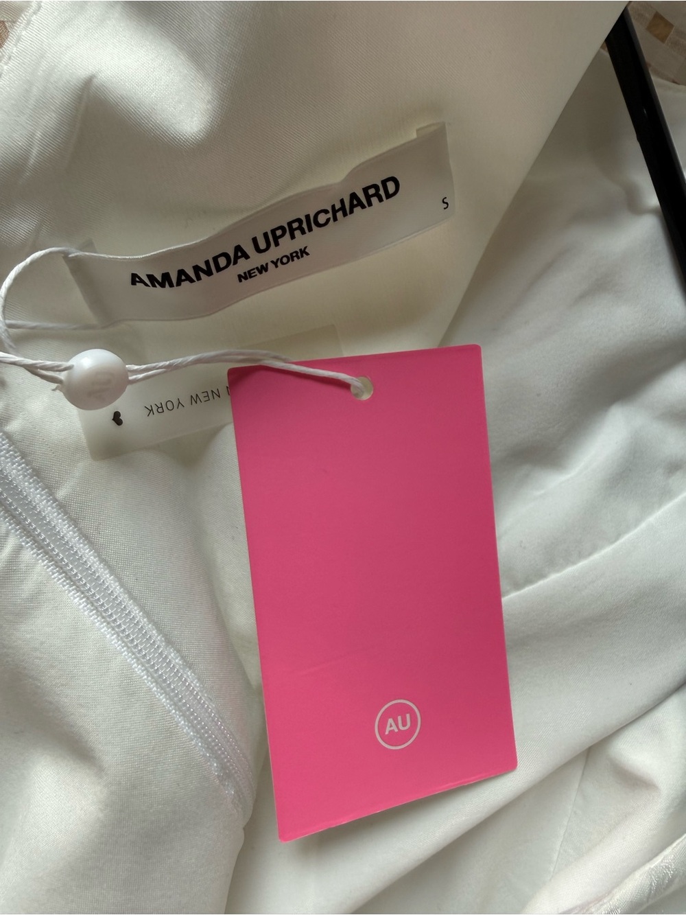 NWT: Amanda Uprichard Mckinnon Dress in White, sz. Small ($216 current retail) - Picture 9 of 10